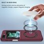 F�r Samsung Galaxy Z Flip7 FE / Flip6 Magnet Magsafe Schutz H�lle Weinrot