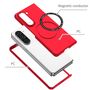 F�r Samsung Galaxy Z Fold6 Magnet Magsafe Handy Schutz H�lle Case Rot