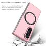 F�r Samsung Galaxy Z Fold6 Magnet Magsafe Handy Schutz H�lle Case Pink