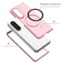 F�r Samsung Galaxy Z Fold6 Magnet Magsafe Handy Schutz H�lle Case Pink