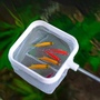 3D Fischernetz f�r Aquarium Edelstahl ausziehbar f�r Fische Wei�