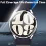 F�r Samsung Galaxy Watch 7 44mm Full Cover Watch TPU H�lle Case Silber