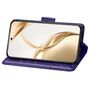 Fr Honor 200 Kunstleder Wallet Tasche Design Schmetterling Hlle Lila