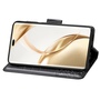 F�r Honor 200 Pro Kunstleder Wallet Tasche Schmetterling H�lle Schwarz