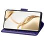 F�r Honor 200 Pro Kunstleder Wallet Tasche Design Schmetterling Lila