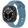 F�r Samsung Galaxy Watch Ultra 47mm Solid Color Silikon Arm Band Blau