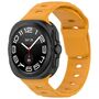 F�r Samsung Galaxy Watch Ultra 47mm Solid Color Silikon Band Orange