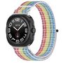 F�r Samsung Galaxy Watch Ultra 47mm Elastisches Nylon Klettverschluss Arm Band