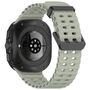 F�r Samsung Galaxy Watch Ultra 47mm Silikon Dual Schnalle Band Gr�n