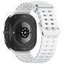F�r Samsung Galaxy Watch Ultra 47mm Silikon Dual Schnalle Band Wei�