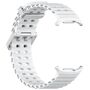 F�r Samsung Galaxy Watch Ultra 47mm Silikon Dual Schnalle Band Wei�