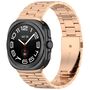 F�r Samsung Galaxy Watch Ultra 47mm Edelstahl Metall Band Rose Gold
