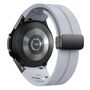 F�r Samsung Galaxy Watch FE / 6 / 5 / 4 40mm Silikon Armband Hellgrau