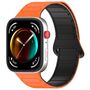 F�r Huawei Watch Fit 4 / 4 Pro / 3 Two Color Silikon Arm Band Orange