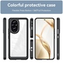 F�r Honor 200 Colorful TPU / Acryl Hybrid Schutz H�lle Case Schwarz