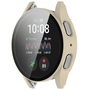 F�r Samsung Galaxy Watch 7 44mm Kunststoff PC H�lle + Hart Glas Beige