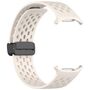 F�r Samsung Galaxy Watch Ultra 47mm Silikon Magnetisch Armband Beige