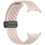 F�r Samsung Galaxy Watch Ultra 47mm Silikon Magnetisch Armband Rosa