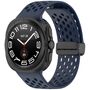 F�r Samsung Galaxy Watch Ultra 47mm Silikon Magnetische Schnalle Ersatz Armband