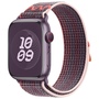 F�r Apple Watch SE 2023 44 / 40mm Design Nylon Klettverschluss Ersatz Arm Band