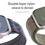 F�r Apple Watch SE 2023 40mm Design Nylon Klettverschluss Arm Band M7