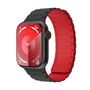 F�r Apple Watch SE 2023 40mm Silikon Magnetschlaufe Arm Band Rot