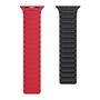 F�r Apple Watch SE 2023 40mm Silikon Magnetschlaufe Arm Band Rot