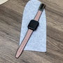 F�r Apple Watch SE 2023 44mm Kunstleder Magnetschnalle Arm Band Pink