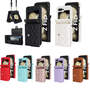 F�r Samsung Galaxy Z Flip7 FE / Flip6 5G Rhombic Textur Kunstleder Wallet H�lle