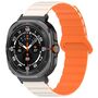 F�r Samsung Galaxy Watch Ultra 47mm Punktmuster Silikon Magnetisches Arm Band