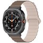 F�r Samsung Galaxy Watch Ultra 47mm Punktmuster Silikon Magnetisches Arm Band