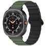 F�r Samsung Galaxy Watch Ultra 47mm Punktmuster Silikon Magnetisches Arm Band