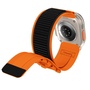 F�r Apple Watch SE 2023 44mm Design Geflochtenes Nylon Armband Orange