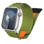 F�r Apple Watch SE 2023 44mm Design Geflochtenes Nylon Armband Gr�n