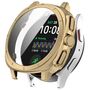F�r Samsung Galaxy Watch 7 40mm Kunststoff PC H�lle + Hart Glas Gold
