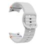 F�r Samsung Galaxy Watch 7 44 / 40mm Silikon Wellen Design Band H Grau