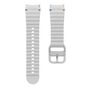 F�r Samsung Galaxy Watch 7 44 / 40mm Silikon Wellen Design Band H Grau