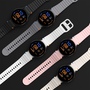 F�r Samsung Galaxy Watch 7 44 / 40mm Silikon Wellen Design Band H Grau