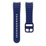 F�r Samsung Galaxy Watch 7 44 / 40mm Silikon Wellen Design Band D Blau