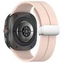 F�r Samsung Galaxy Watch Ultra 47mm Silikon Magnetisches Armband Rosa