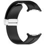 F�r Samsung Galaxy Watch Ultra 47mm Silikon Magnetisches Band Schwarz