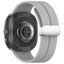 F�r Samsung Galaxy Watch Ultra 47mm Silikon Magnetisches Armband Grau
