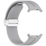 F�r Samsung Galaxy Watch Ultra 47mm Silikon Magnetisches Armband Grau