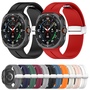 F�r Samsung Galaxy Watch Ultra 47mm Groove Silikon Armband magnetische Schnalle