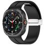 F�r Samsung Galaxy Watch Ultra 47mm Groove Silikon Armband magnetische Schnalle