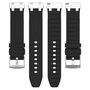 F�r Samsung Galaxy Watch FE 40mm hochwertiges Silikon Arm Band Schwarz