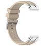 F�r Samsung Galaxy Watch FE 40mm hochwertiges Silikon Arm Band Beige