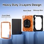 Fr Apple iPad Air 13 2025 / 2024 Robuste Hybrid 360 Grad Hlle Orange