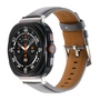 F�r Samsung Galaxy Watch Ultra 47mm Hochwertiges Leder Armband Metallschlie�e