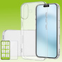 F�r Apple iPhone 16 Silikon TPU H�lle Transparent H9 Hart Glas Panzer AUSWAHL